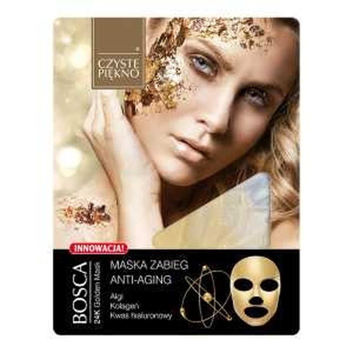 Maseczka do twarzy w płacie Bosca Złota Anti-Aging 1 sztuka