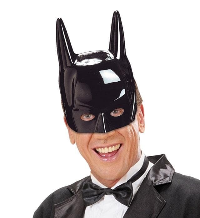 Maska bohatera Czarna z uszami na cosplay