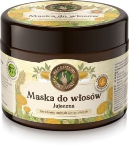 Receptury Zielarki Maska do włosów jajeczna 300 ml