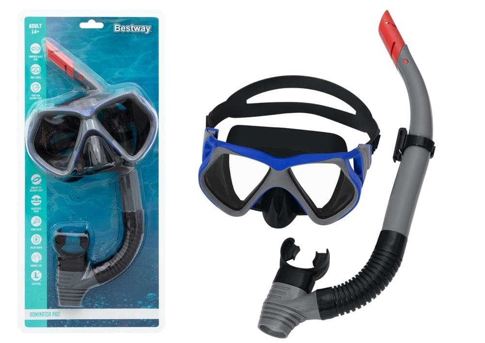 Maska do nurkowania z rurką Bestway czarna 24069