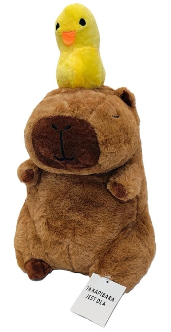 Maskotka Kapibara z kaczką 30cm