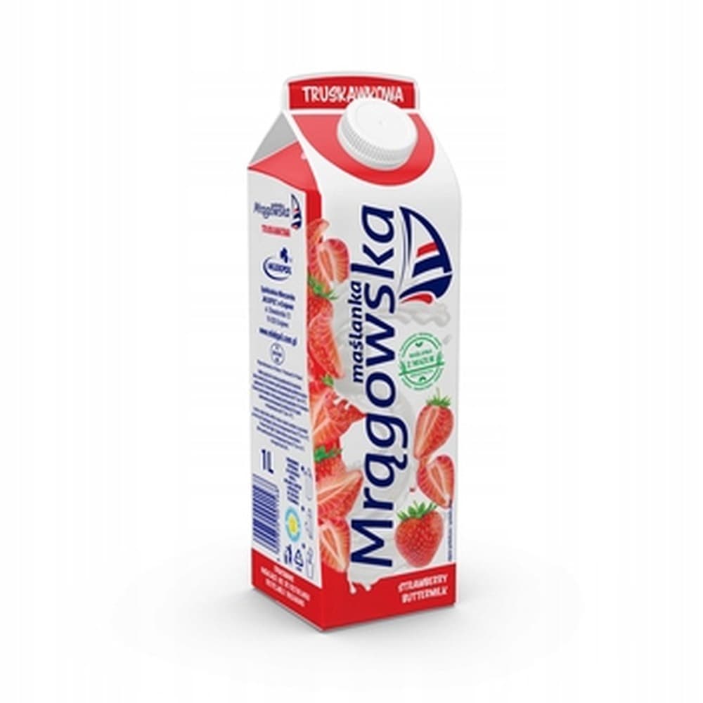 Maślanka Mrągowo truskawkowa 1 kg