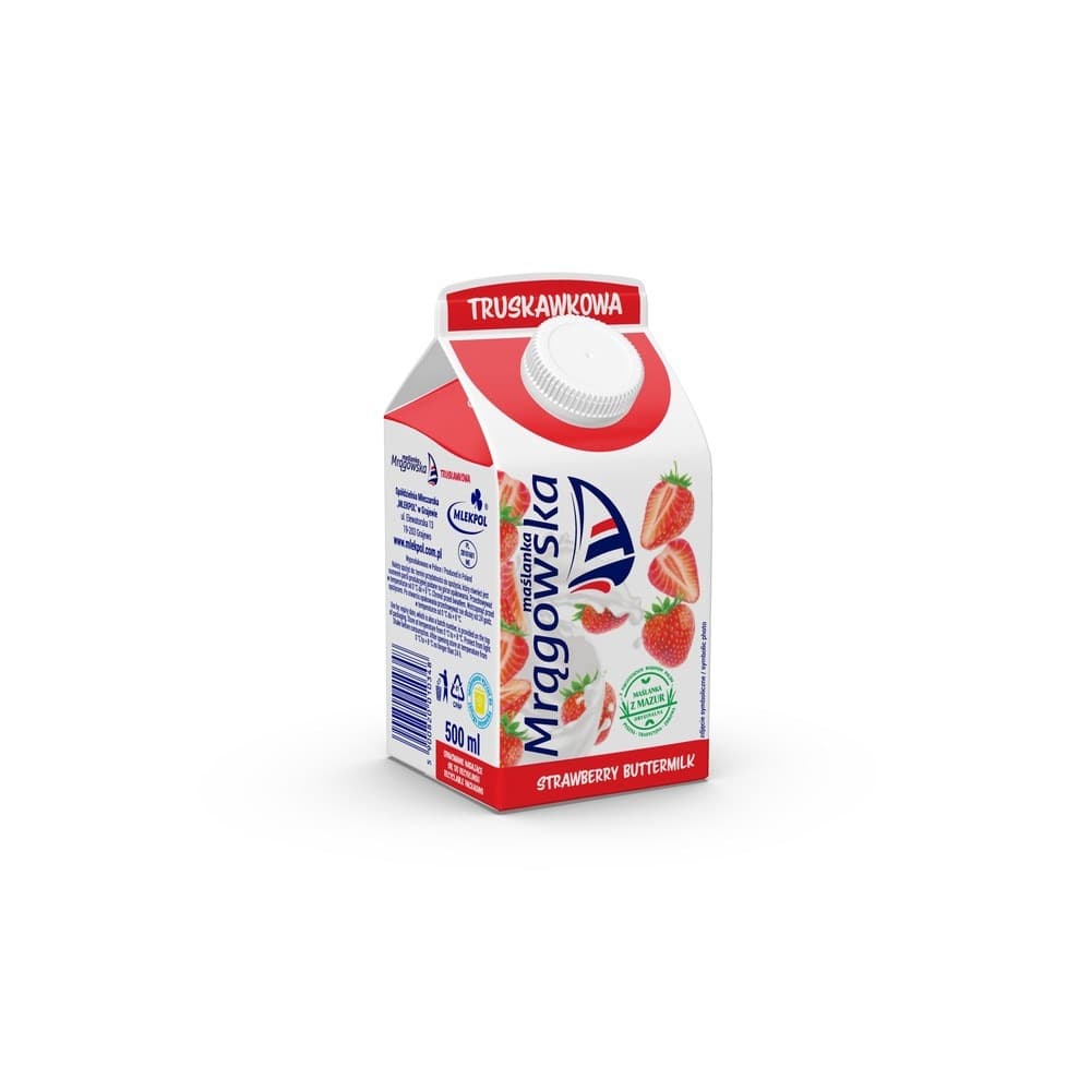 Maślanka Mrągowo truskawkowa 500 g