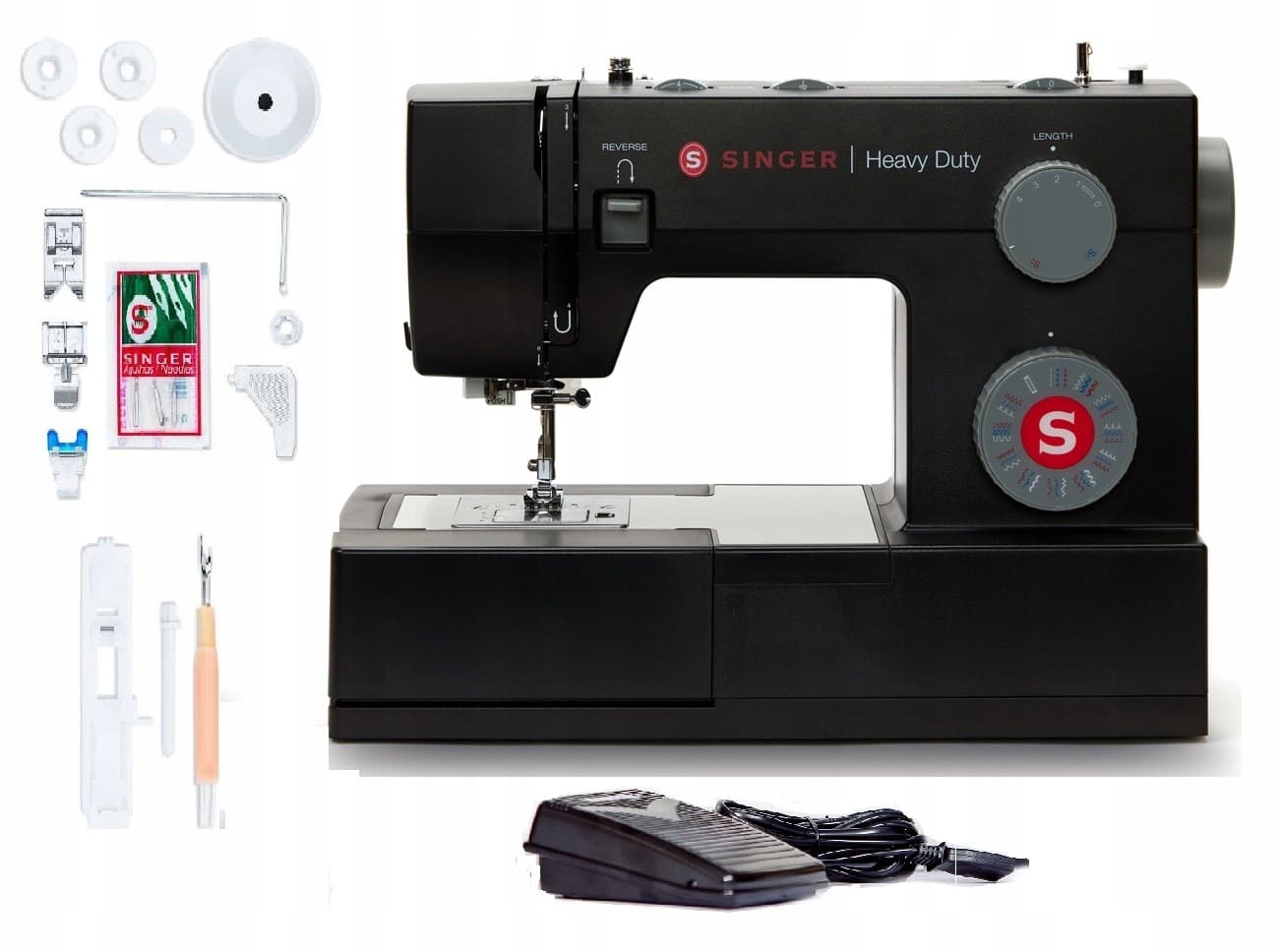 Maszyna do szycia Singer 4432 Black - 32 ściegi, 1000 RPM