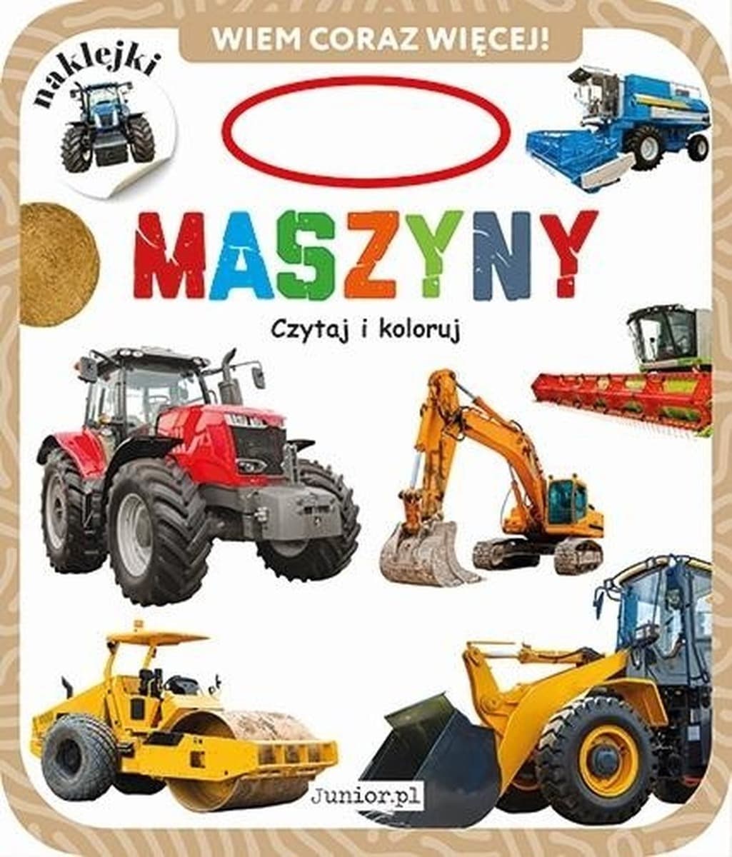 Maszyny. Kolorowanka dla dzieci