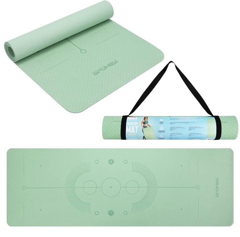 Mata do ćwiczeń fitness, jogi i pilatesu 183 x 61 x 0,4 cm