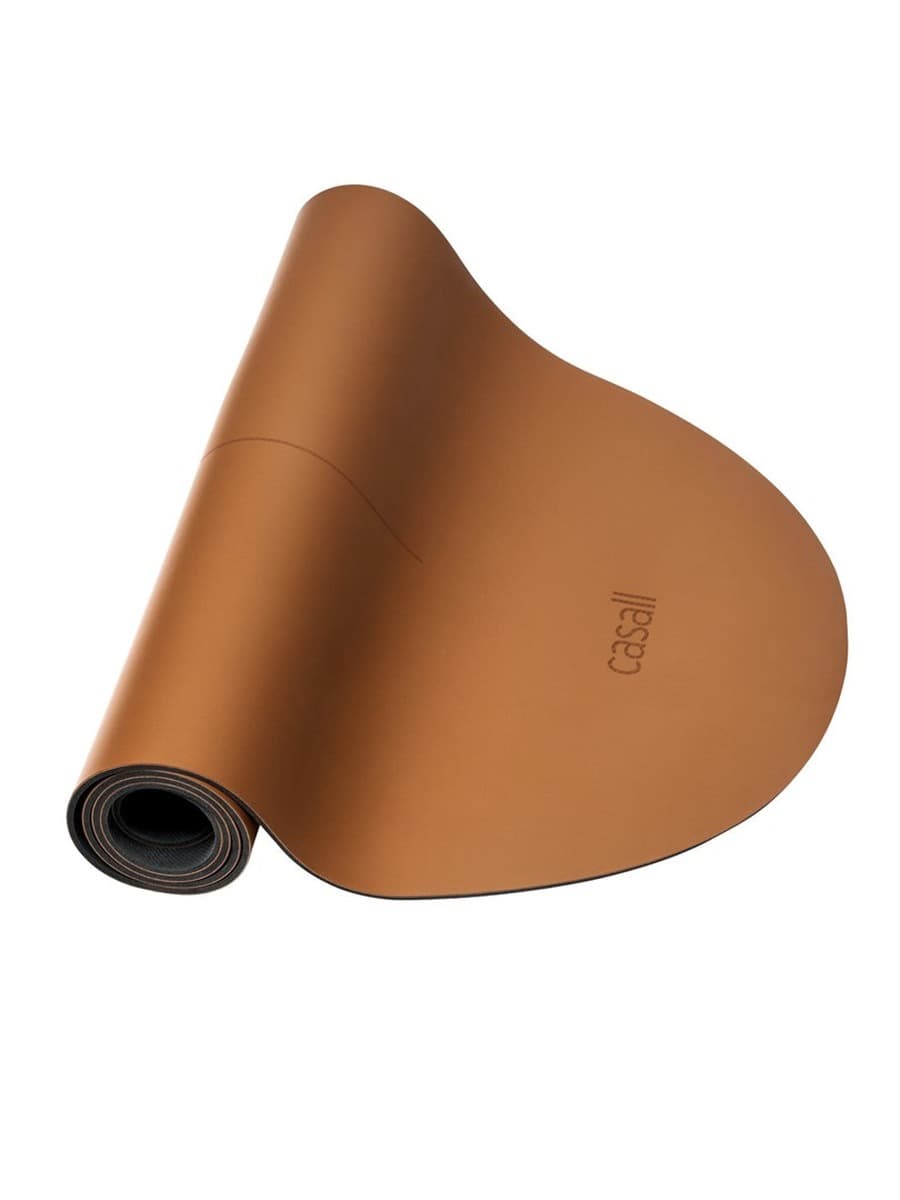 Mata do jogi Casall Yoga Mat Grip & Cushion III Oval 5mm brązowa