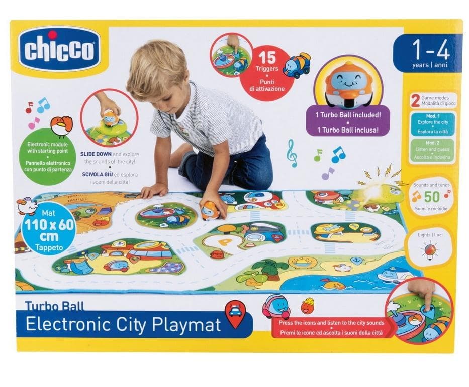 Mata edukacyjna Miasto z autkiem interaktywna Chicco