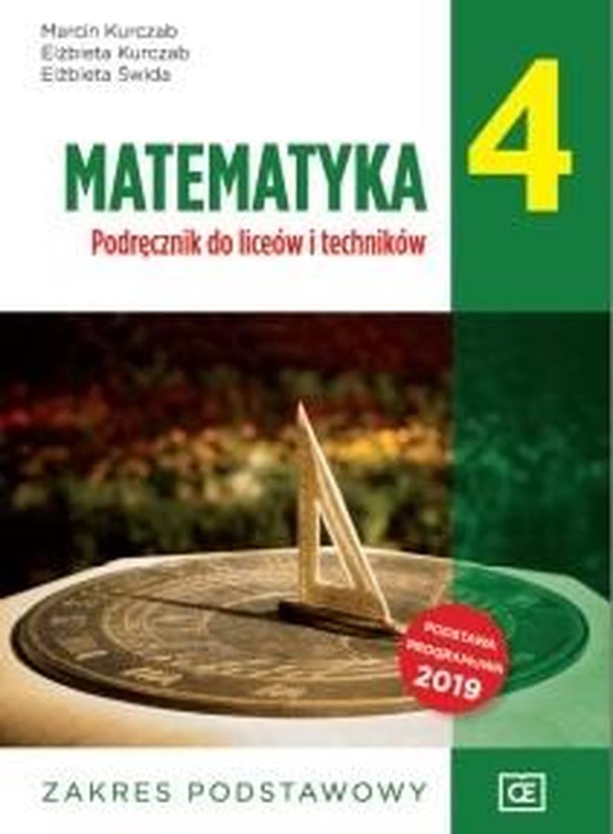 Matematyka Liceum 4 Podręcznik Zakres Podstawowy Pazdro