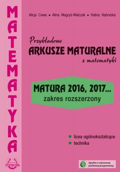 Matura z matematyki Przykładowe Arkusze Zakres Rozszerzony