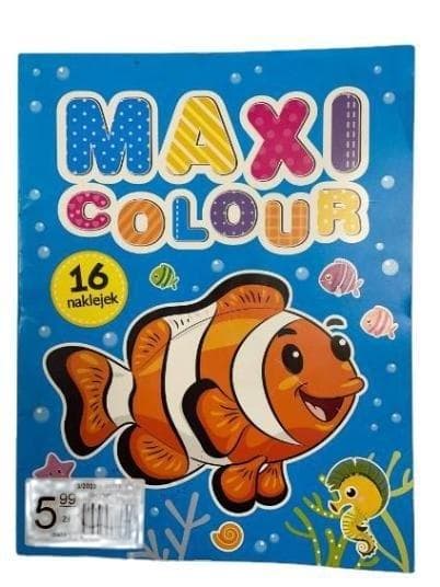 Książka dla Dzieci Maxi Colour Rybki