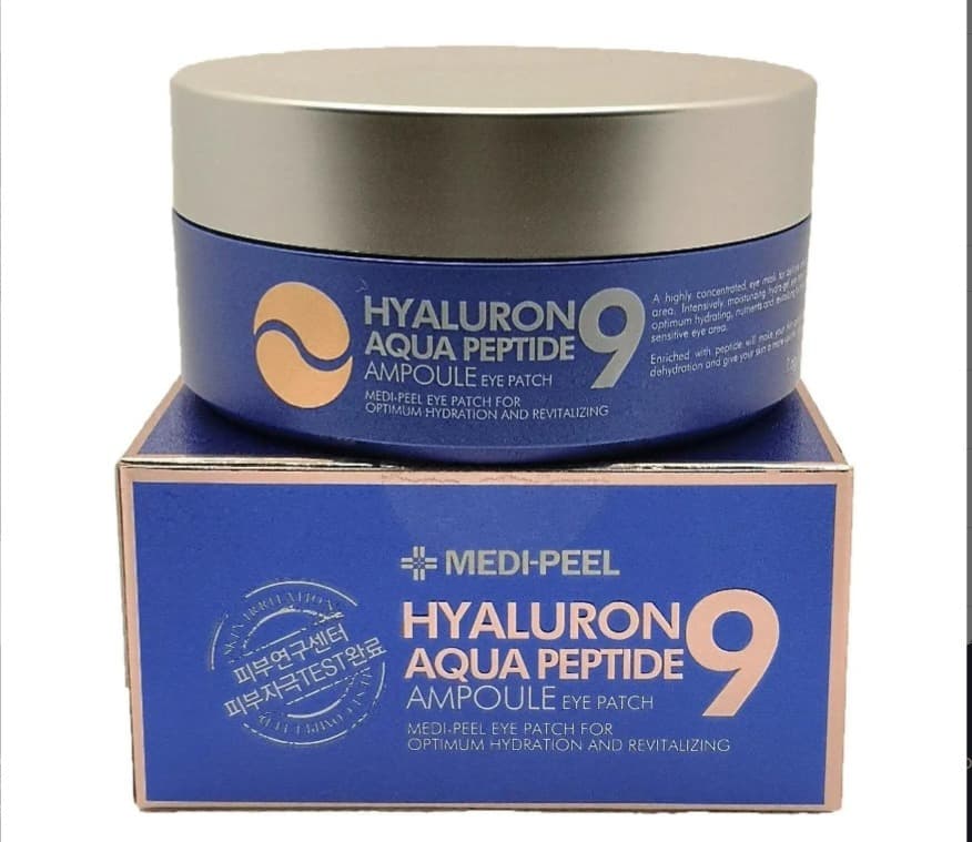MEDI-PEEL Hydrożelowe płatki pod oczy Hyaluron Aqua Peptide 9 Ampoule