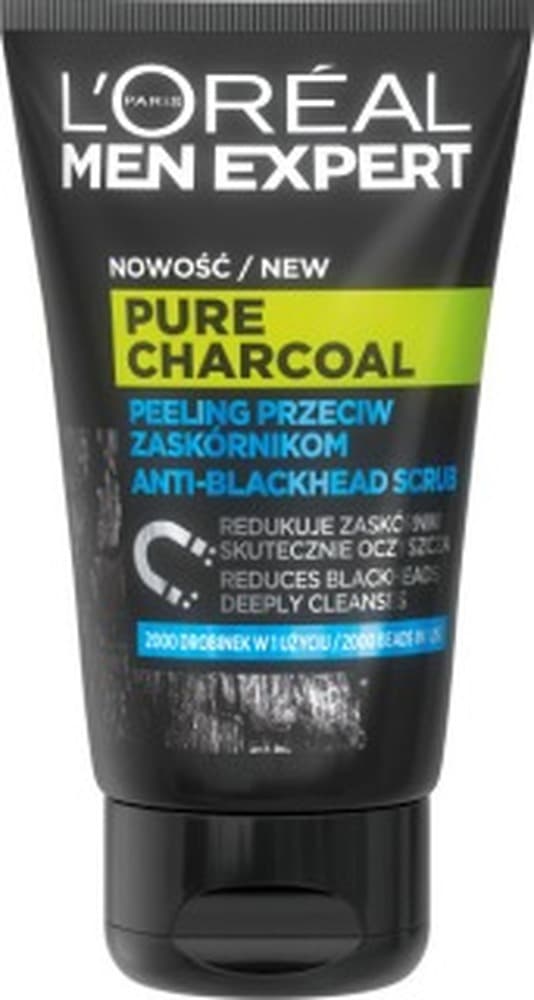 Men Expert Pure Charcoal Peeling do twarzy przeciw zaskórnikom 100 ml