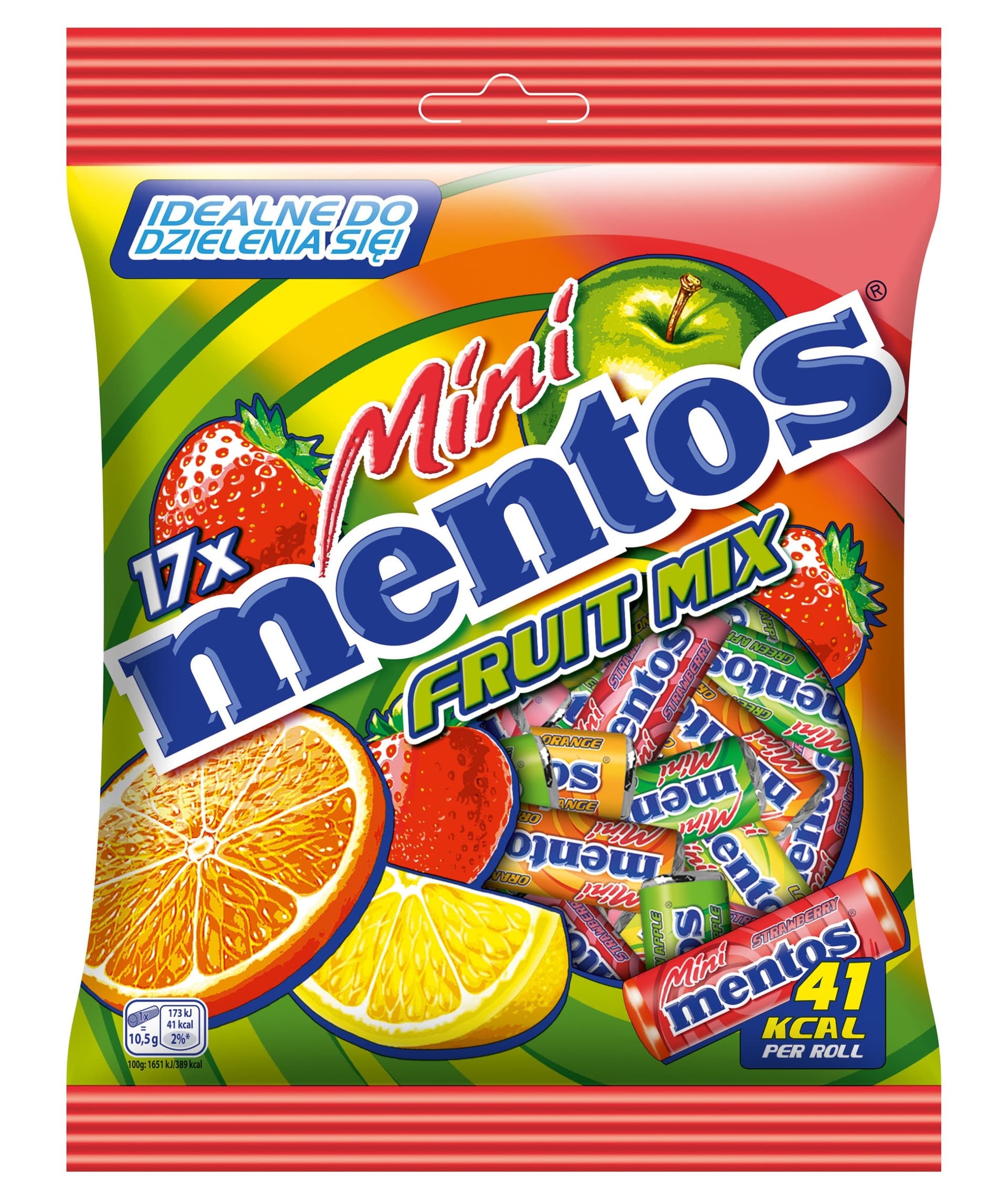 Mentos Mini cukierki do żucia 17 x 10,5 g
