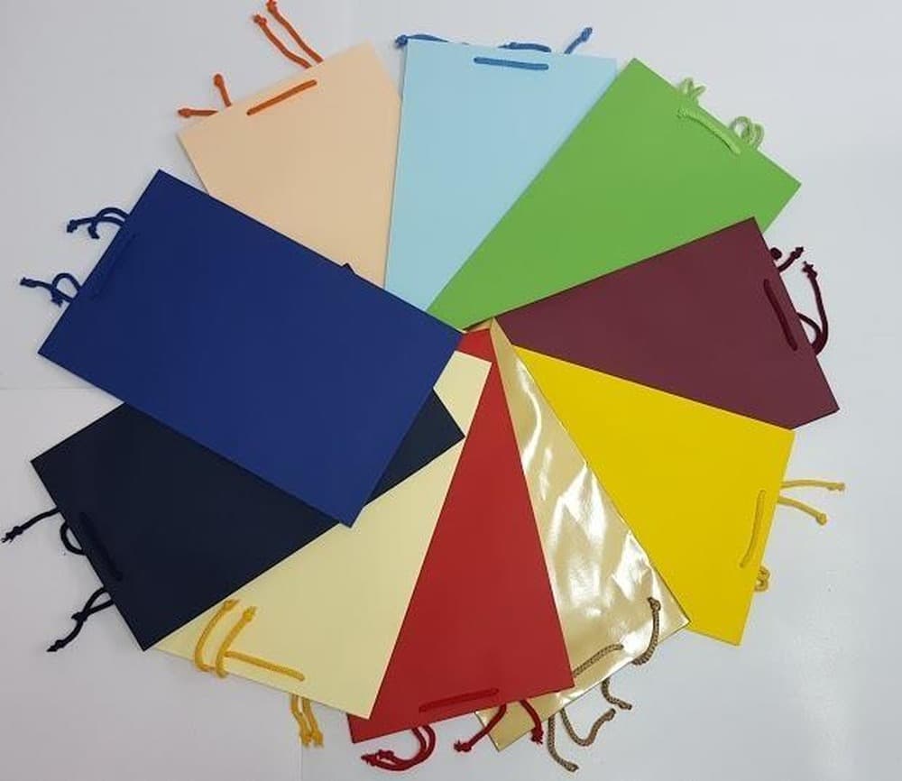 Torebka ozdobna papierowa MERplus eleganckie opakowanie mix kolorów