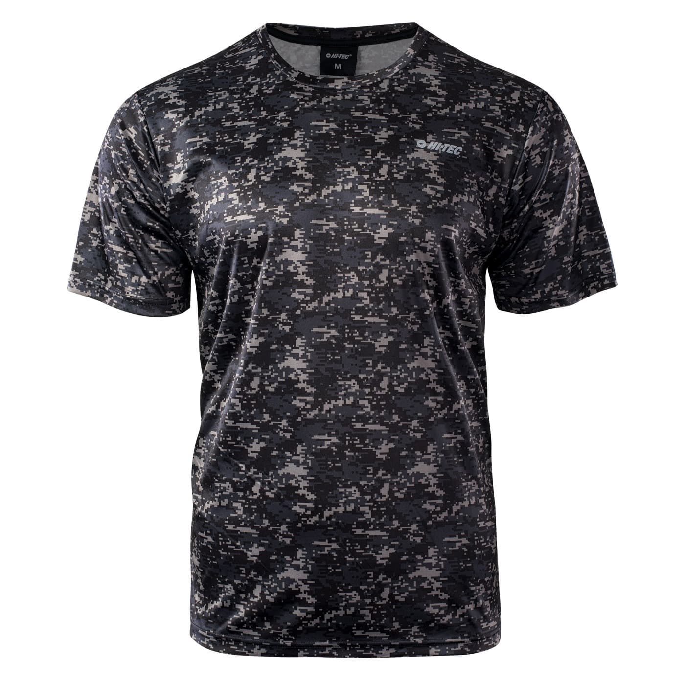 Męska koszulka z krótkim rękawem EMMON czarno-camouflage rozmiar L
