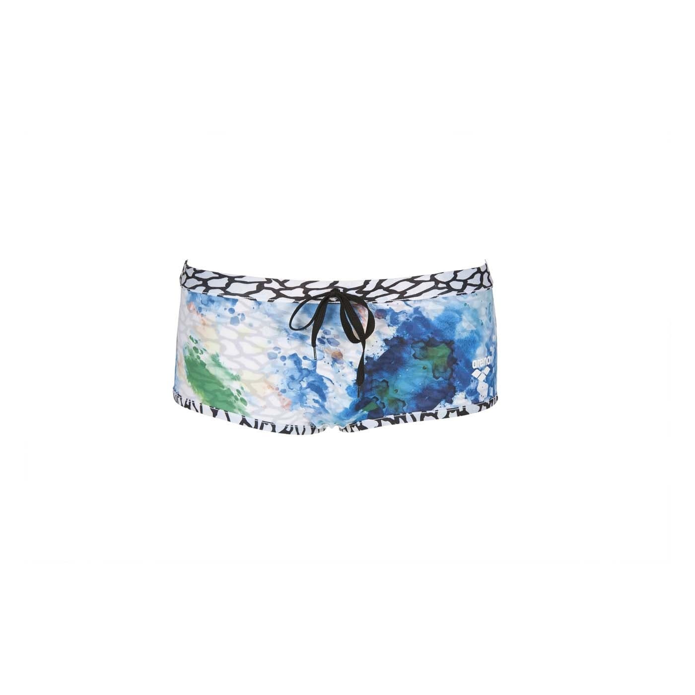 Kąpielówki męskie Arena M Upside Down Low Waist Short białe wielokolorowe