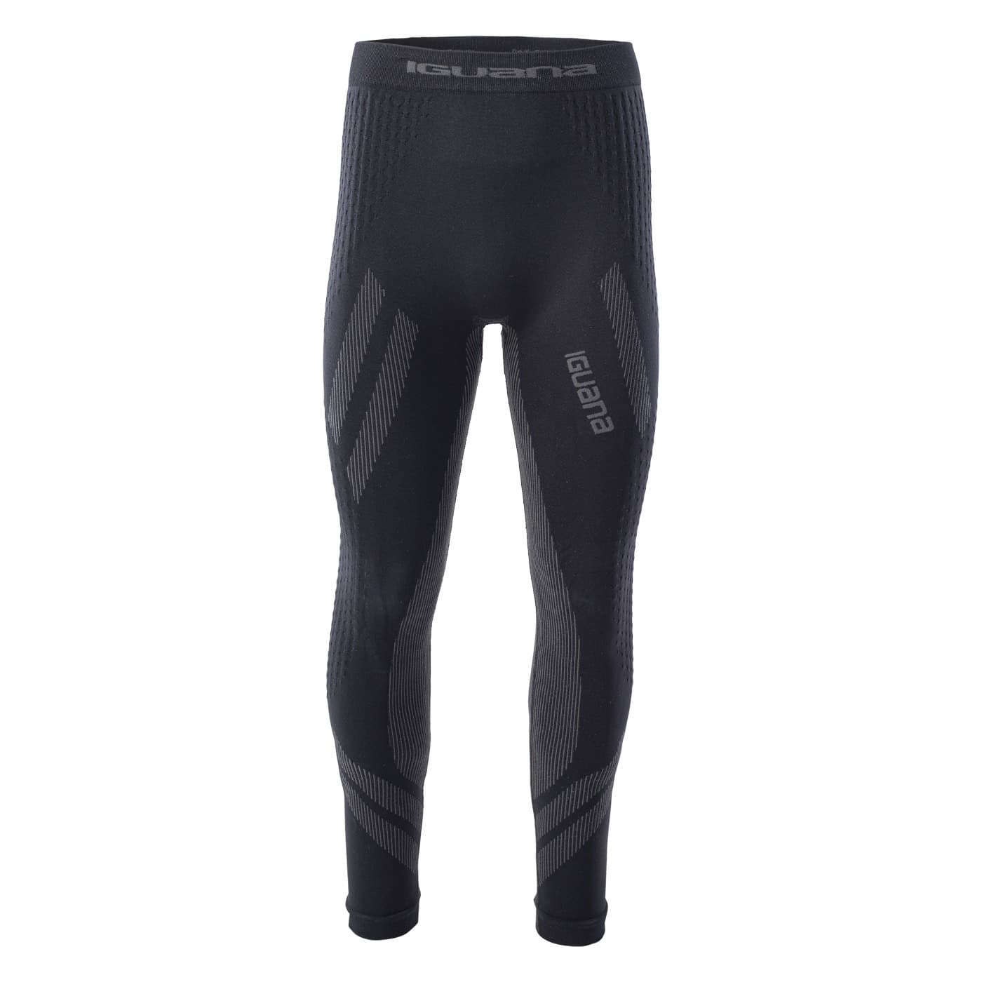 Męskie Legginsy termoaktywne Iguana Gambit Bottom czarno-szare