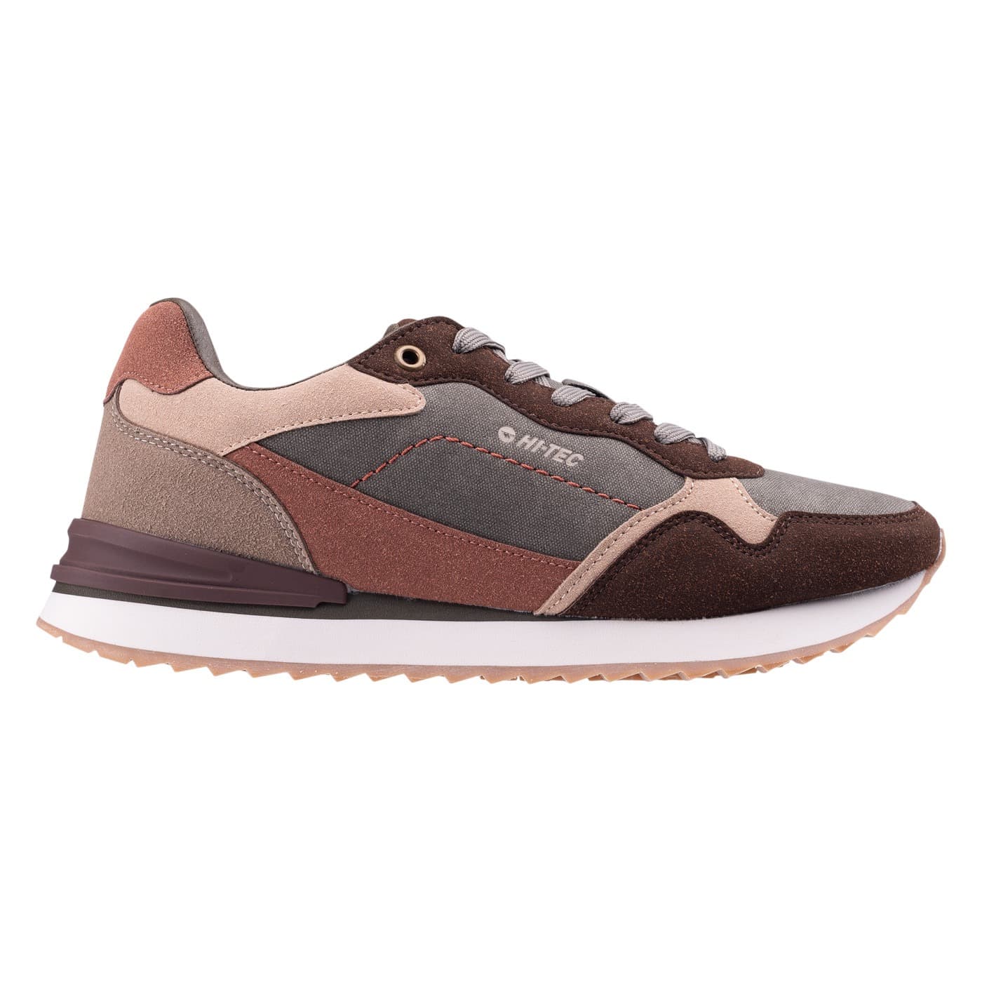 Sneakersy Hi-Tec Animas khakiowo-brązowe