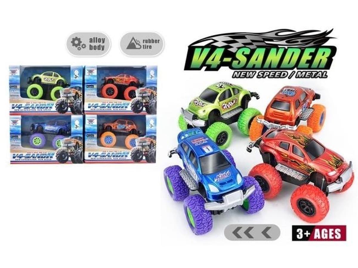Metalowy samochód V4-Sander - różne modele
