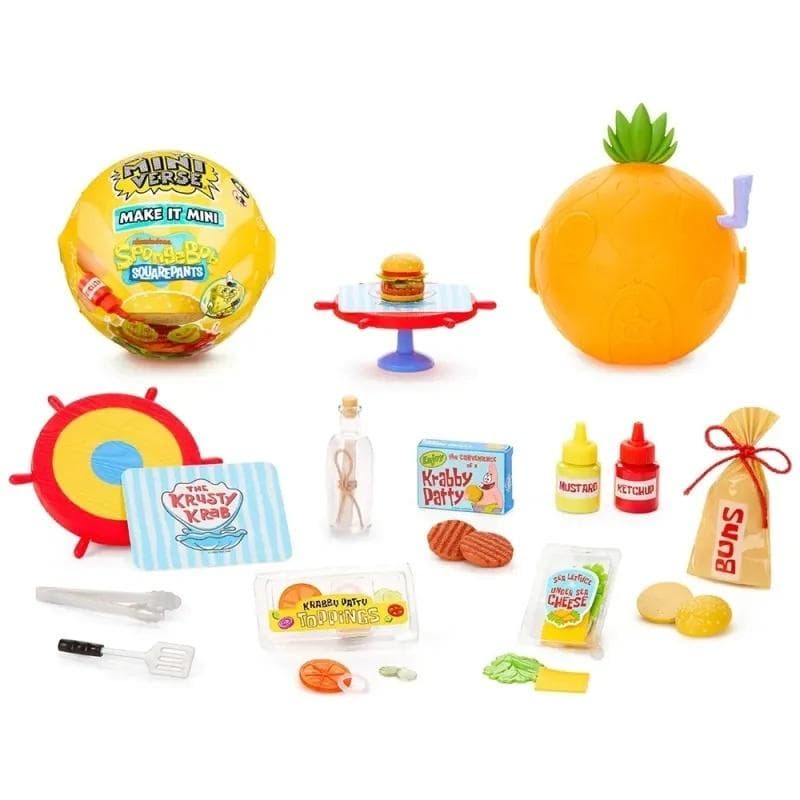 MGA Miniverse Mini SpongeBob Kanciastoporty figurka kolekcjonerska 95x95 mm