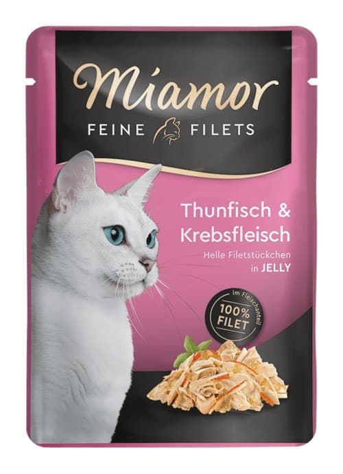 Miamor Feine Filets tuńczyk z krabami dla kota 100g