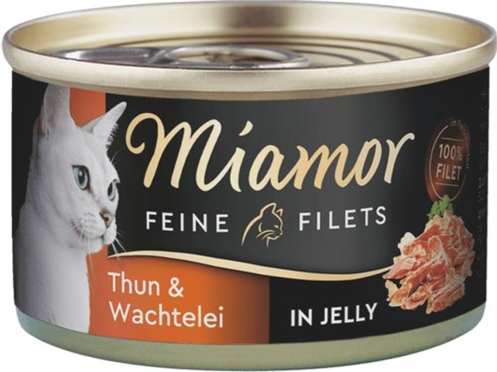 Miamor Feine Filety Tuńczyk z Jajami Przepiórczymi dla kota 100 g