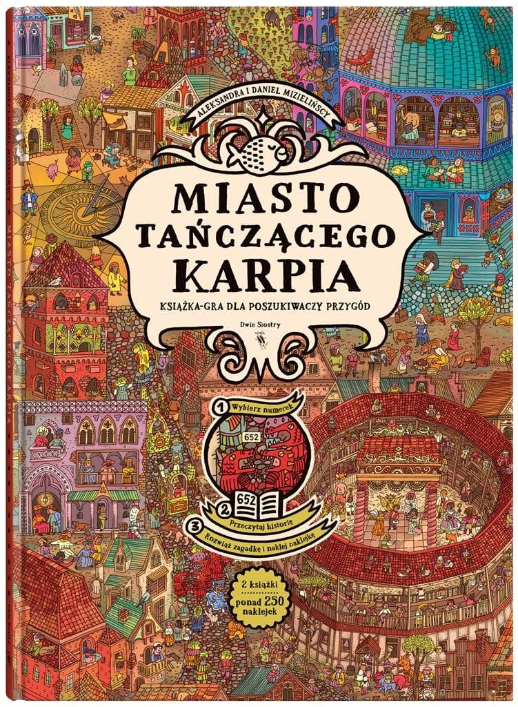 Miasto Tańczącego Karpia. Książka-gra Aleksandra i Daniela Mizielińskich.