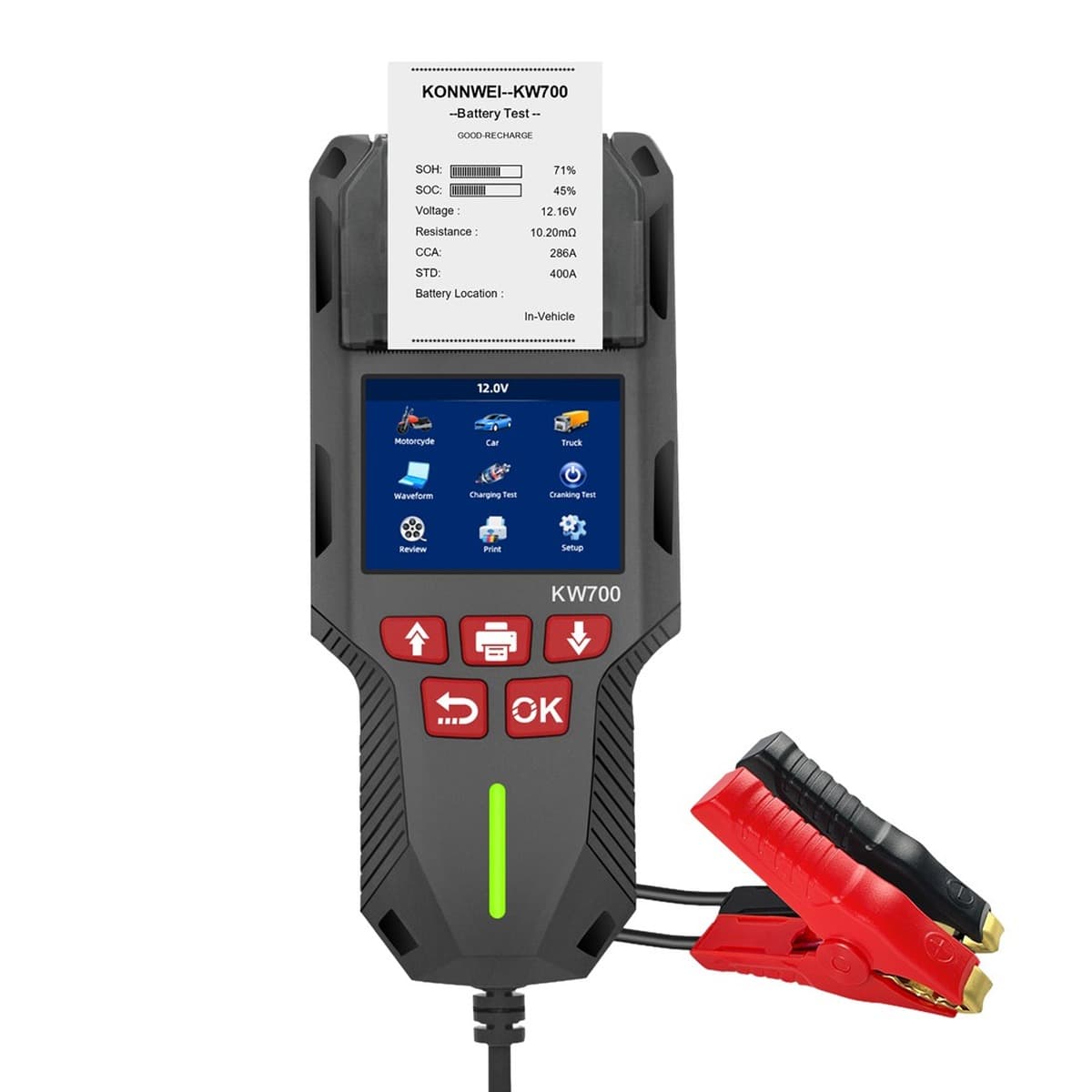 Miernik tester baterii Konnwei KW700 cyfrowy