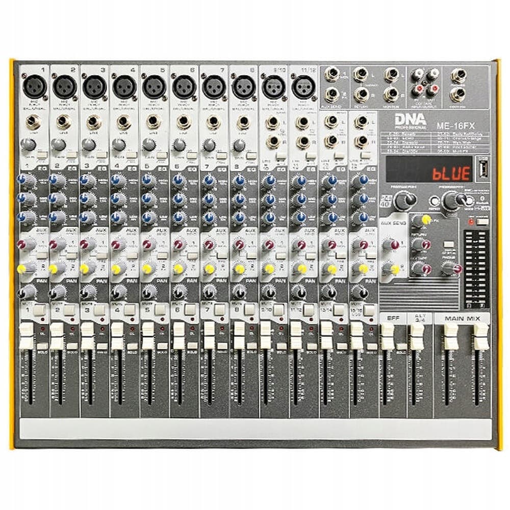 Mikser audio DNA ME-16FX, 16 kanałów, USB, Bluetooth