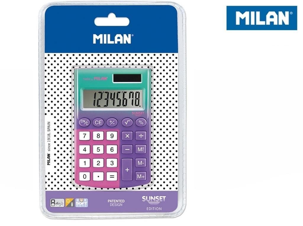 MILAN Kalkulator Pocet 8-pozycyjny - kieszonkowy, funkcjonalny
