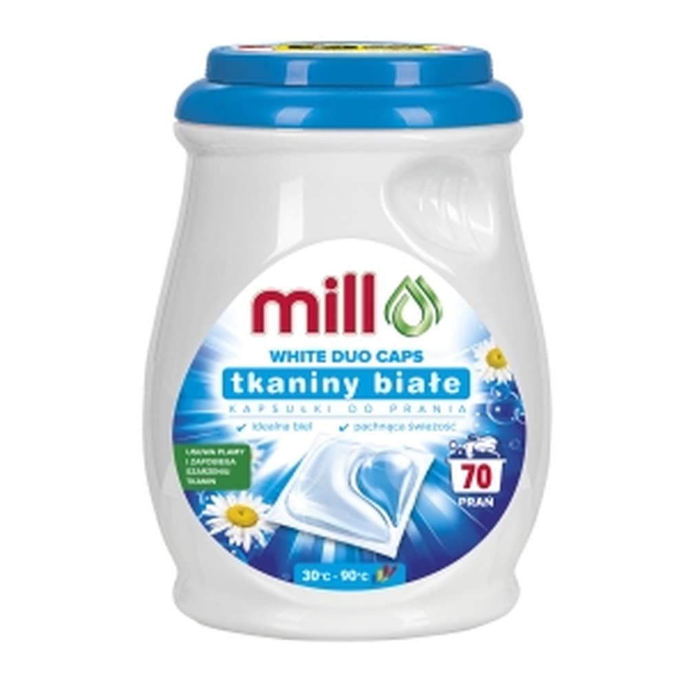 MILL PRO Kapsułki do prania tkanin białych 70 sztuk (1 opakowanie)