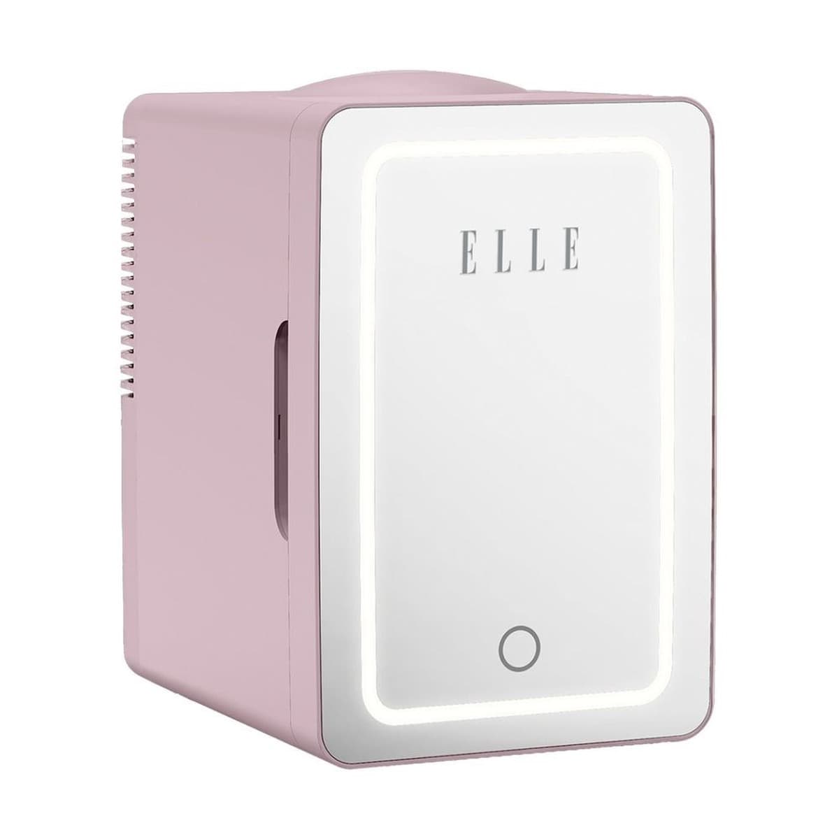 Mini lodówka kosmetyczna z lusterkiem LED 8 L fioletowa ELLE Home