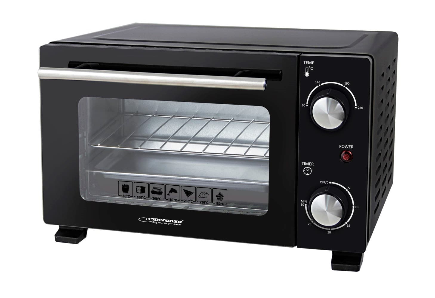 Esperanza Mini Piekarnik Calzone 10L 800W