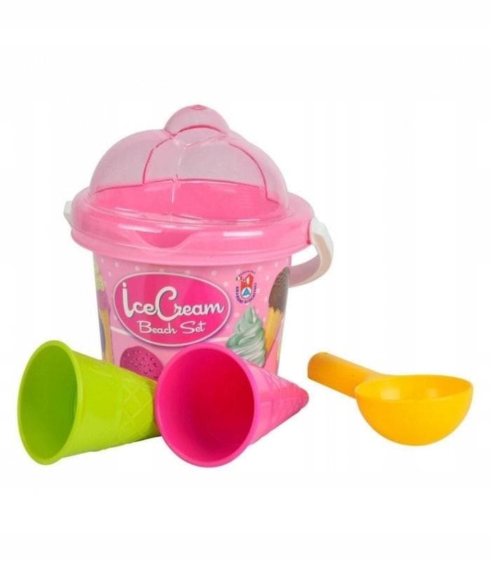 Mini zestaw lodowy różowy 4el