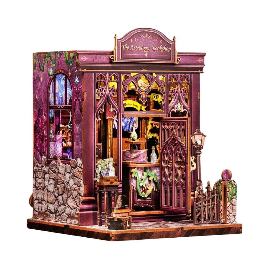 Miniaturowy domek mini Book Nook Astrologia szczęścia