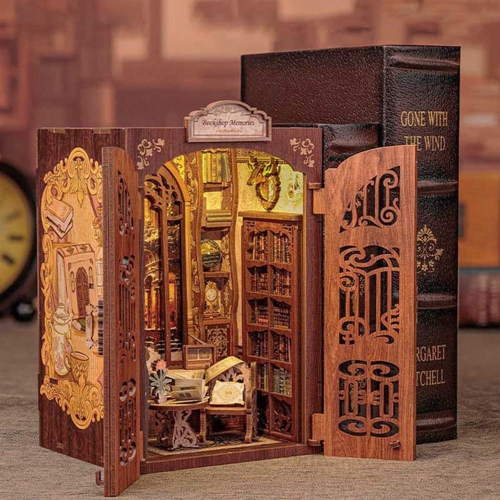 Miniaturowy domek mini Book Nook Klub książki