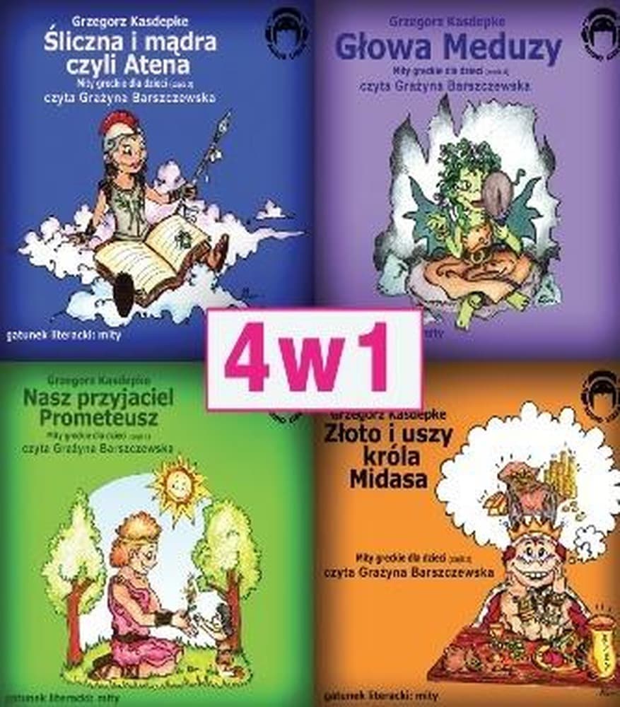 Mity greckie dla dzieci 4w1 audio CD
