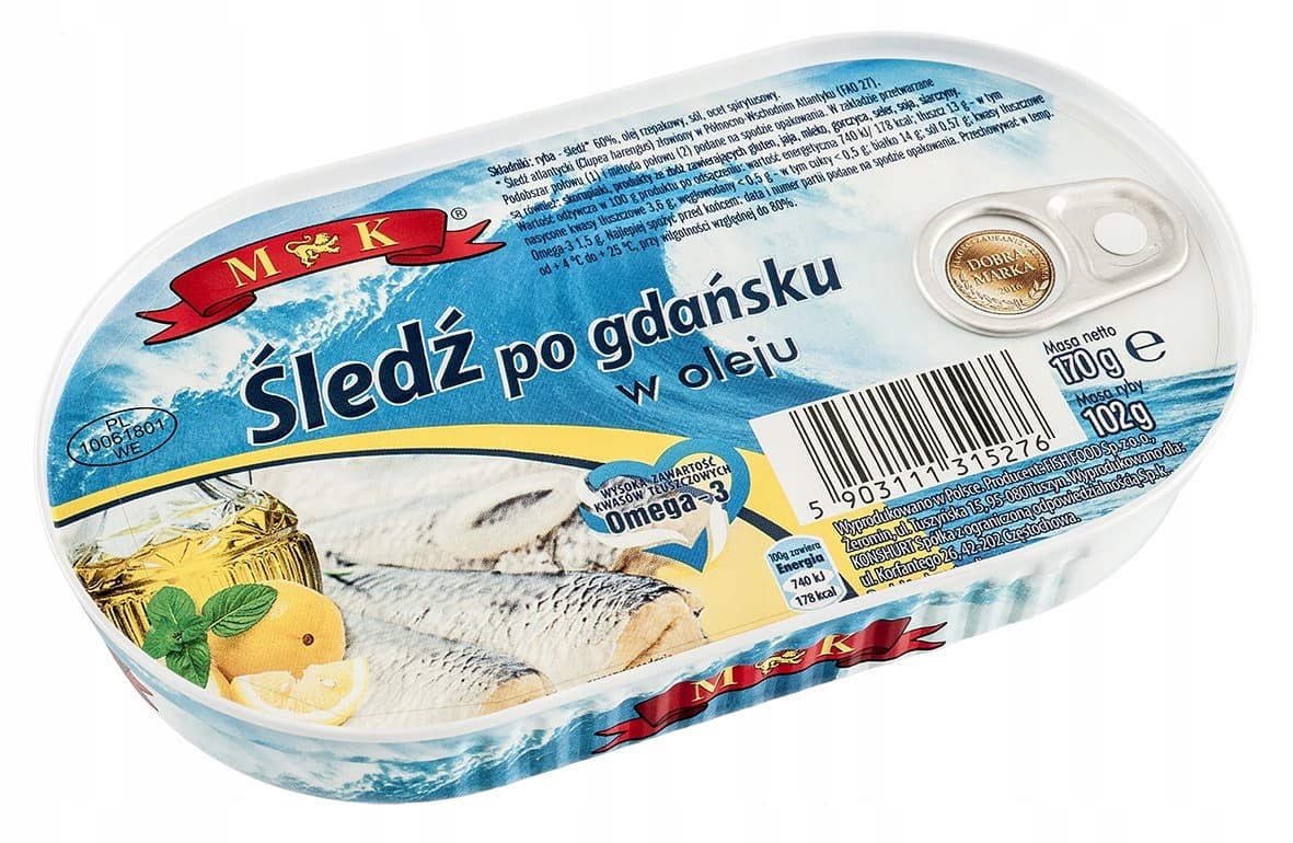 MK Śledź w Oleju po Gdańsku 170 g