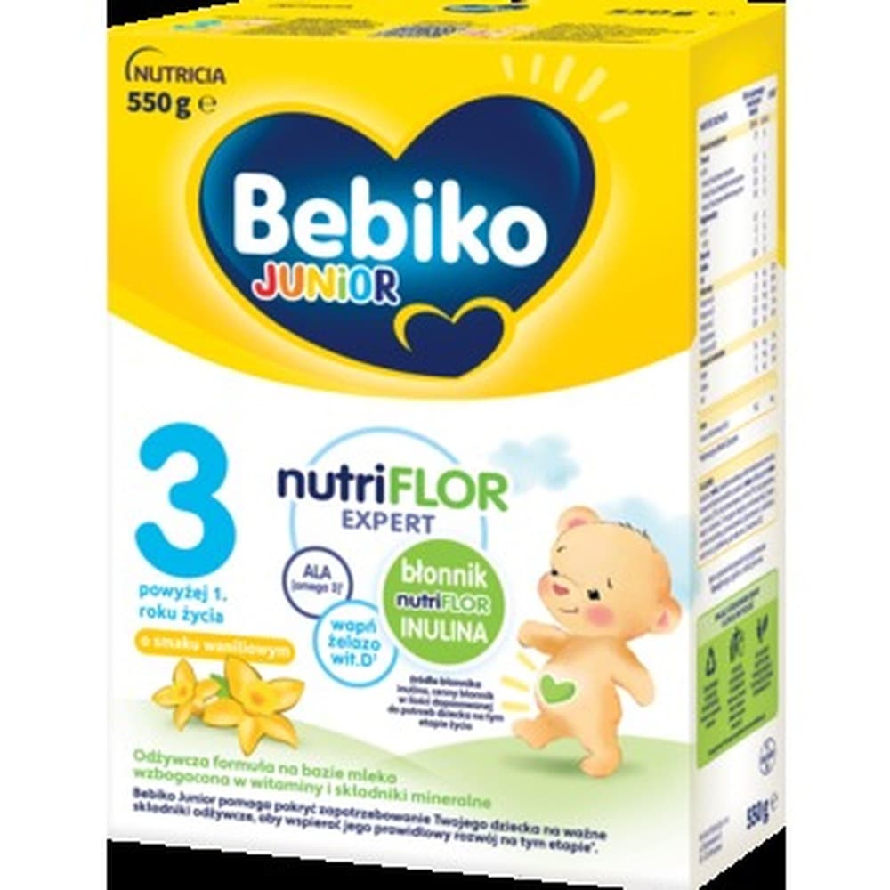 Mleko modyfikowane Bebiko Junior 3 Waniliowe po 1. roku życia 550 g
