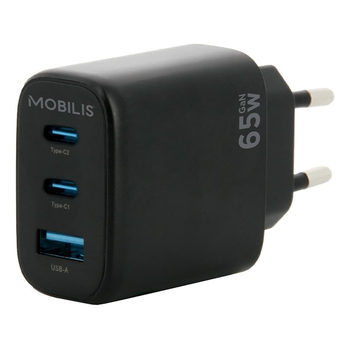 Mobilis 001364 Ładowarka sieciowa USB do smartfona 45W + 18W Quick Charge 3.0 czarna