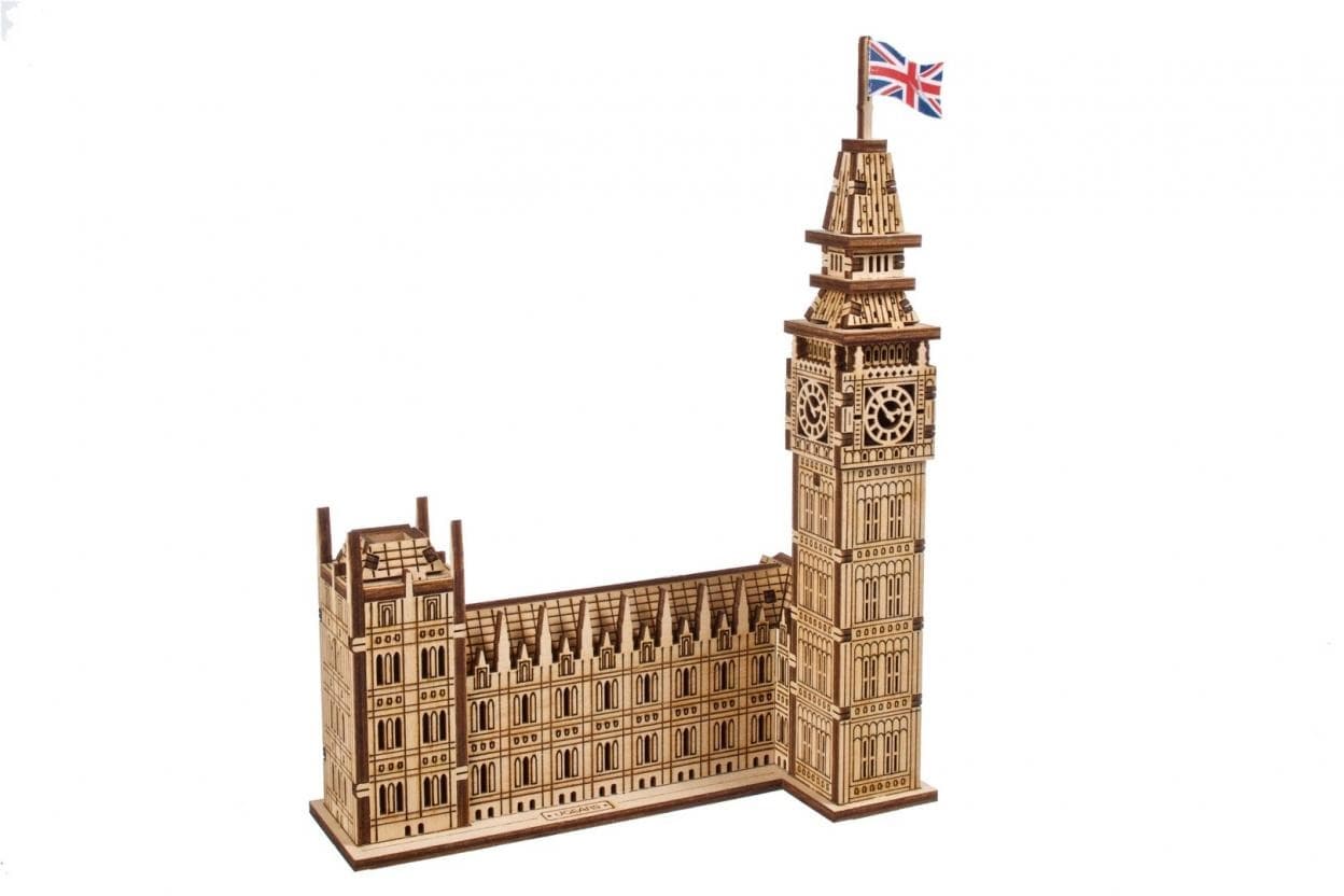Model Miniaturowy Big Ben Pałac Westminsterski Ugears do Składania