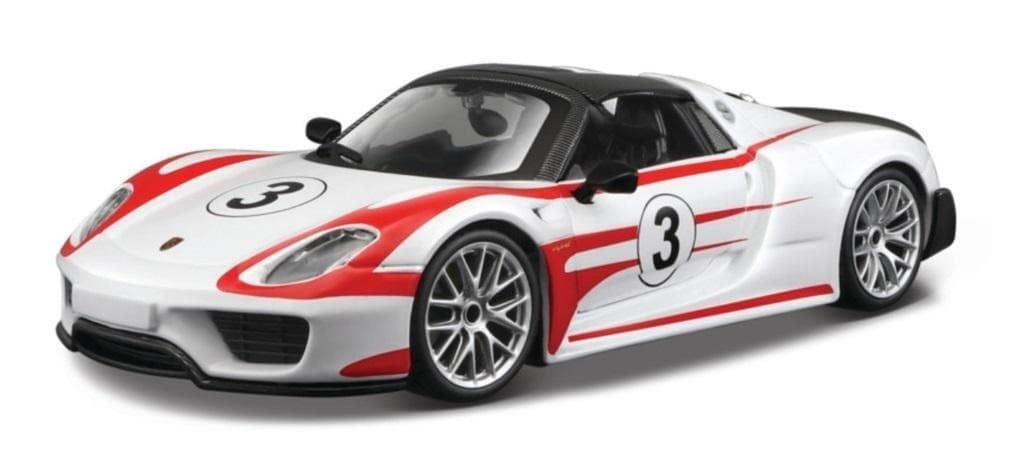 Model samochodu Porsche Race 918 Weissach 1:24 BBURAGO