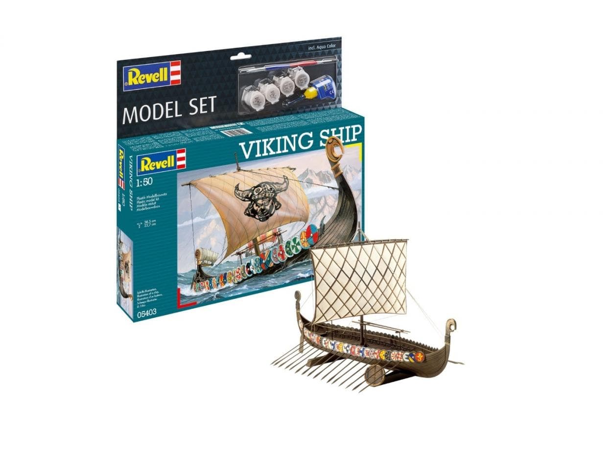 Viking Ship Model Set
