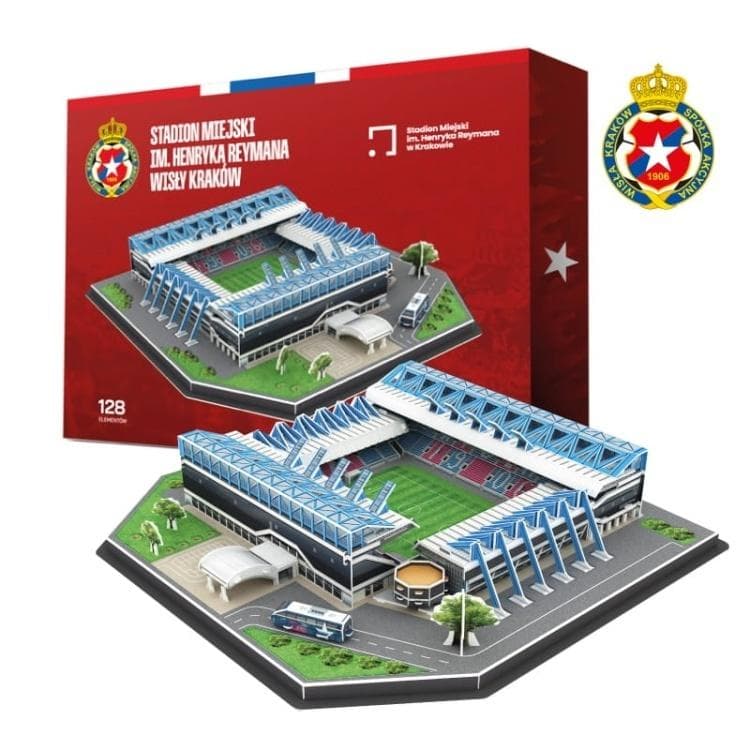 Model Stadion Wisła Kraków Puzzle 3D 128 elementów
