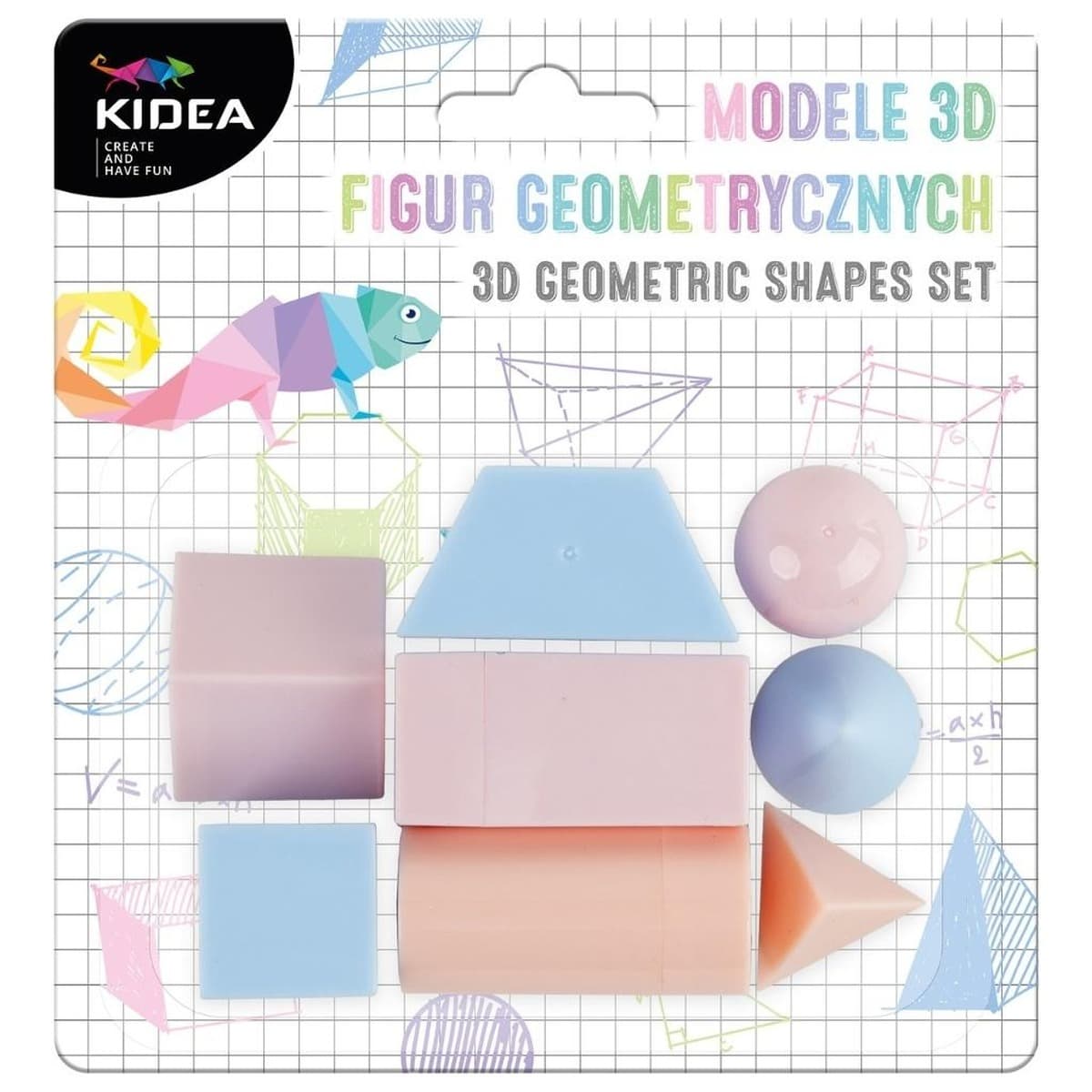 Modele 3D Figur Geometrycznych Kidea Zestaw Edukacyjny