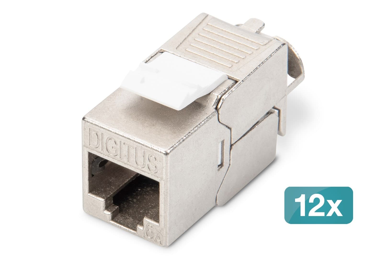 Moduł Keystone CAT 6A ekranowany beznarzędziowy 12 szt