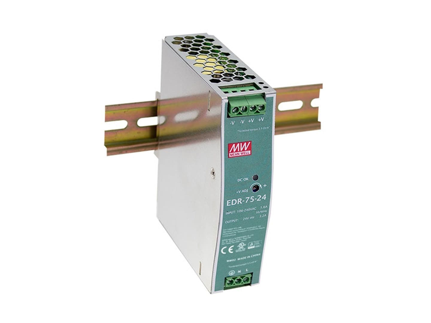 Zasilacz przemysłowy LevelOne 24VDC, 60W, montaż na szynie DIN, czarny