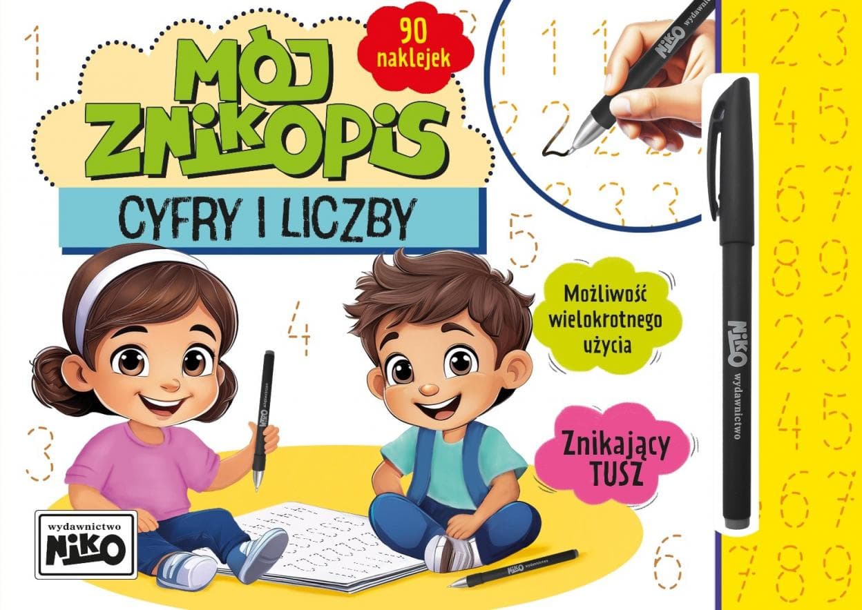 Cyfry i liczby. Znikopis edukacyjny