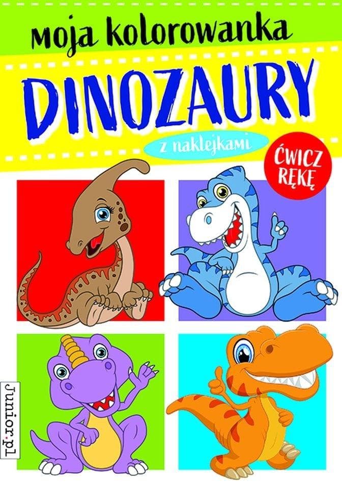 Dinozaury 32 strony. Kolorowanka dla dzieci